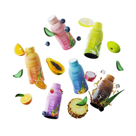 MYVERA CRUSH Electrolytes + | Complément alimentaire avec édulcorants en bouteilles unidose de 285 ml (lot de 6) - 1710 ml